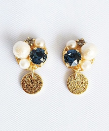 PAULOWNIA | ミニビジューコイン(ピアス（両耳用）)