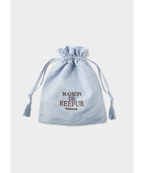 MAISON DE REEFUR（メゾンドリーファー）の「REEFUR ロゴ タッセルポーチ M（バッグ・レディース・Blue/Navy/Beige/Pink・F）」の9枚目の写真