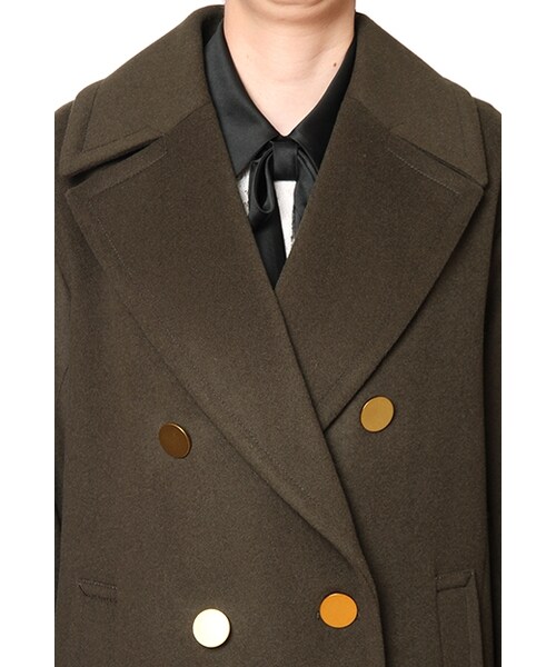 GRACE CONTINENTAL（グレースコンチネンタル）の「ルーズミリタリーコート（ジャケット/アウター・レディース・カーキ/ホワイト・34/36）」の5枚目の写真