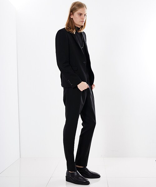 LAD MUSICIAN(ラッドミュージシャン)の「ウールギャバジン1タックスラックス ブラック(その他・メンズ・BLK/NVY・42/44)」の3枚目の写真