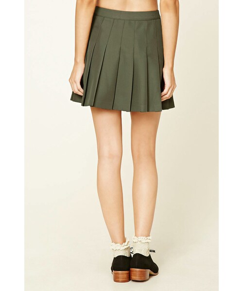 FOREVER 21（フォーエバー トゥエンティーワン）の「FOREVER 21 Pleated Mini Skirt（スカート・レディース・Pink/Green・XS/S/M/L）」の5枚目の写真
