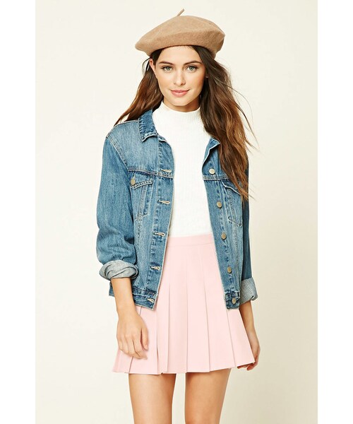 FOREVER 21（フォーエバー トゥエンティーワン）の「FOREVER 21 Pleated Mini Skirt（スカート・レディース・Pink/Green・XS/S/M/L）」の7枚目の写真