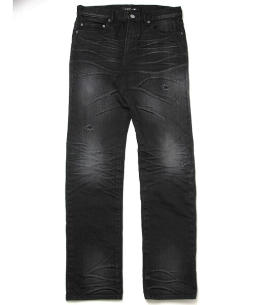 JACKROSE（ジャックローズ）の「ヴィンテージ加工ストレートデニム（パンツ・メンズ・ブラック/インディゴ・S/M/L/XL）」の11枚目の写真
