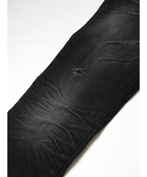 JACKROSE（ジャックローズ）の「ヴィンテージ加工ストレートデニム（パンツ・メンズ・ブラック/インディゴ・S/M/L/XL）」の9枚目の写真