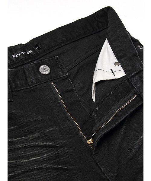 JACKROSE（ジャックローズ）の「ヴィンテージ加工ストレートデニム（パンツ・メンズ・ブラック/インディゴ・S/M/L/XL）」の4枚目の写真