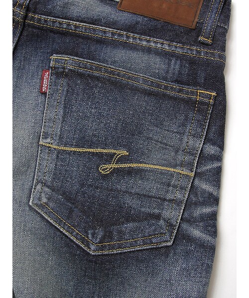 JACKROSE（ジャックローズ）の「ヴィンテージ加工ストレートデニム（パンツ・メンズ・ブラック/インディゴ・S/M/L/XL）」の20枚目の写真