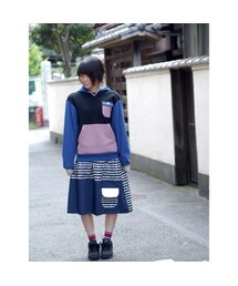 NIRAME.CO | ハンモックすかーと　波柄(スカート)