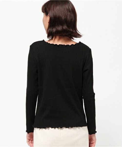 archives（アルシーヴ）の「ラウンドメローテレコトップス（Tシャツ/カットソー・レディース・オフホワイト/ブラック/グレー/ベージュ/ワイン・MEDIUM）」の8枚目の写真