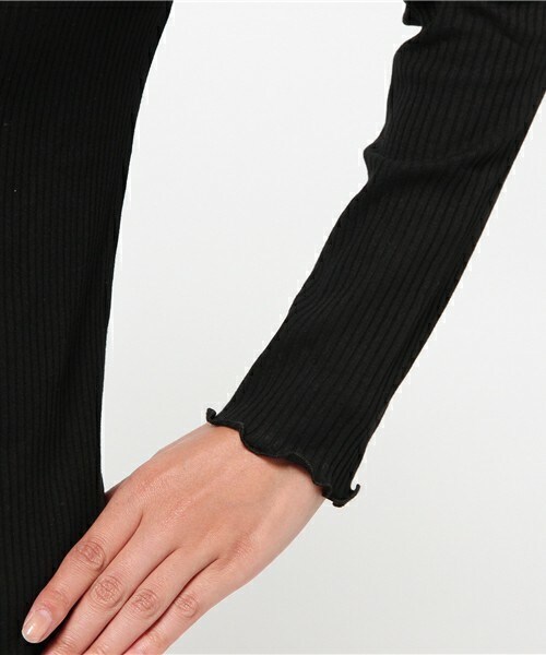 archives（アルシーヴ）の「ラウンドメローテレコトップス（Tシャツ/カットソー・レディース・オフホワイト/ブラック/グレー/ベージュ/ワイン・MEDIUM）」の10枚目の写真