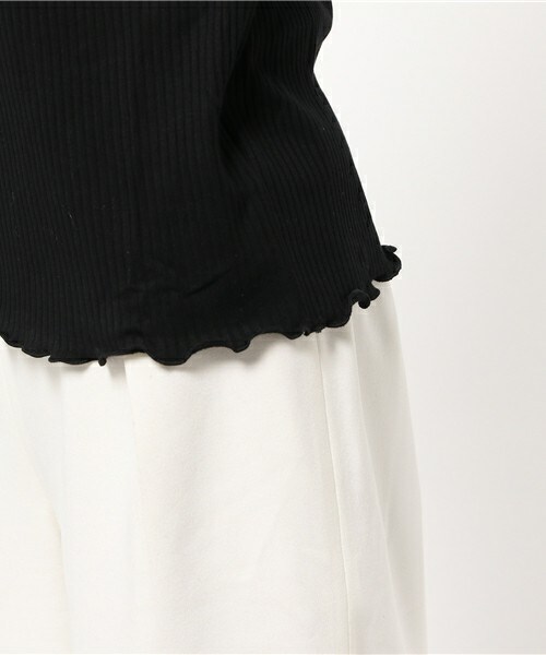 archives（アルシーヴ）の「ハイネックメローテレコトップス（Tシャツ/カットソー・レディース・オフホワイト/ブラック/グレー/ベージュ/ワイン・MEDIUM）」の11枚目の写真