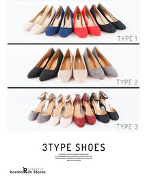 KORMARCH | スエード調ミドルヒールシューズ(パンプス)