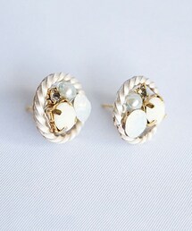 PAULOWNIA | ラウンドビジュー(ピアス（両耳用）)