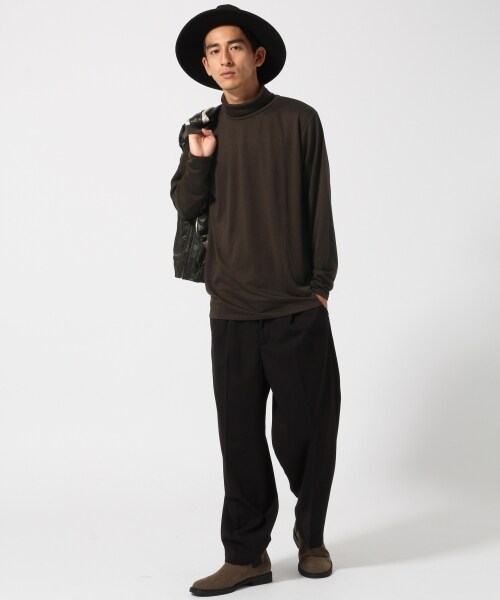 RAGEBLUE（レイジブルー）の「TRPUタートルネックカットソー（トップス・ホワイト/ブラック/グレー/ブラウン・M/L）」の6枚目の写真