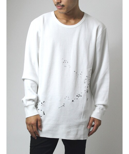 Luv maison(ラブメゾン)の「サーマルミドル丈ロンTEE(トップス・メンズ・ブラック/グレー/ホワイト・M/L)」の2枚目の写真