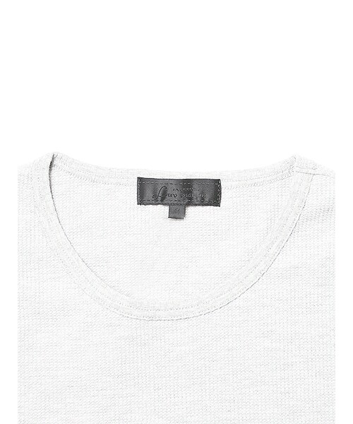 Luv maison(ラブメゾン)の「サーマルミドル丈ロンTEE(トップス・メンズ・ブラック/グレー/ホワイト・M/L)」の4枚目の写真