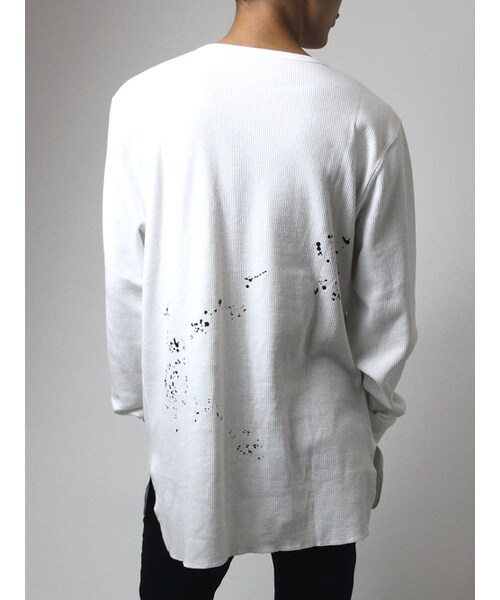 Luv maison(ラブメゾン)の「サーマルミドル丈ロンTEE(トップス・メンズ・ブラック/グレー/ホワイト・M/L)」の3枚目の写真