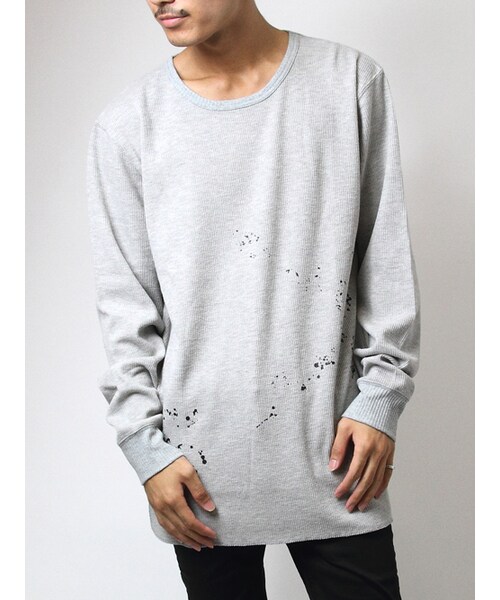 Luv maison(ラブメゾン)の「サーマルミドル丈ロンTEE(トップス・メンズ・ブラック/グレー/ホワイト・M/L)」の19枚目の写真