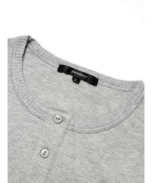 JACKROSE(ジャックローズ)の「レイヤードヘンリーネックロンTEE(トップス・メンズ・ブラック/グレー/ホワイト・M/L)」の21枚目の写真