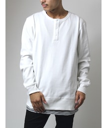 JACKROSE | レイヤードヘンリーネックロンTEE(トップス)