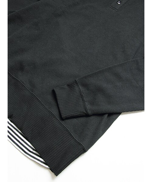 JACKROSE(ジャックローズ)の「レイヤードヘンリーネックロンTEE(トップス・メンズ・ブラック/グレー/ホワイト・M/L)」の14枚目の写真