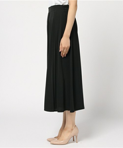 actuel（アクチュエル）の「マットサテン部分プリーツスカンツ（その他パンツ・レディース・ブラック/ブラウン/キャメル・FREE）」の5枚目の写真