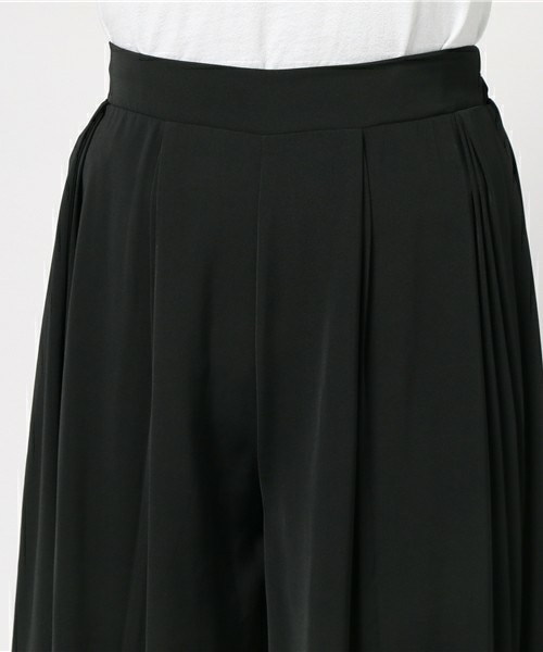 actuel（アクチュエル）の「マットサテン部分プリーツスカンツ（その他パンツ・レディース・ブラック/ブラウン/キャメル・FREE）」の7枚目の写真