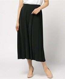 actuel | マットサテン部分プリーツスカンツ(その他パンツ)