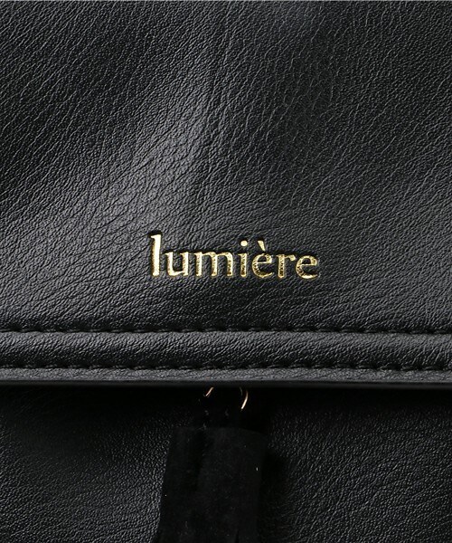 archives（アルシーヴ）の「タッセル付きバケツ型ショルダー（ショルダーバッグ・レディース・ブラック/キャメル・MEDIUM）」の4枚目の写真