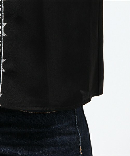 archives（アルシーヴ）の「刺繍タッセルプルオーバー（シャツ/ブラウス・レディース・ブラック/グレー/ワイン・MEDIUM）」の9枚目の写真