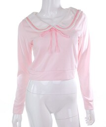 Bobon21 | セーラーカラーガーリートップス(Tシャツ/カットソー)