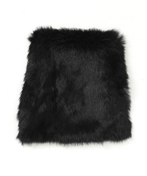 A part by（アパートバイ）の「ラビットファ－バスケット（バッグ・ブラック/ベージュ・ナシ）」の10枚目の写真