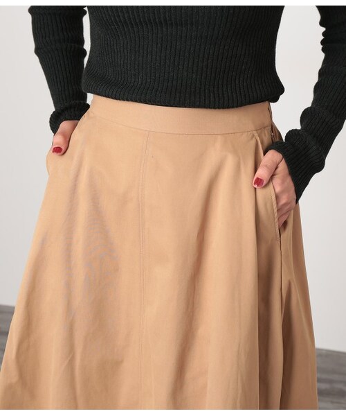 LE JUN(ルジュン)の「ミモレ丈フレアスカート(スカート・キャメル/カーキ・S/M)」の7枚目の写真