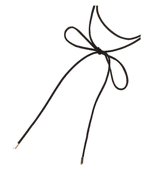 INGNI（イング）の「【2016秋の新作】スウェードリボンチョーカー（アクセサリー・レディース・ｸﾛ/ﾌﾞﾗｳﾝ・-）」の5枚目の写真