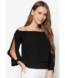 ZALORA | Off Shoulder Georgette Top(トップス)