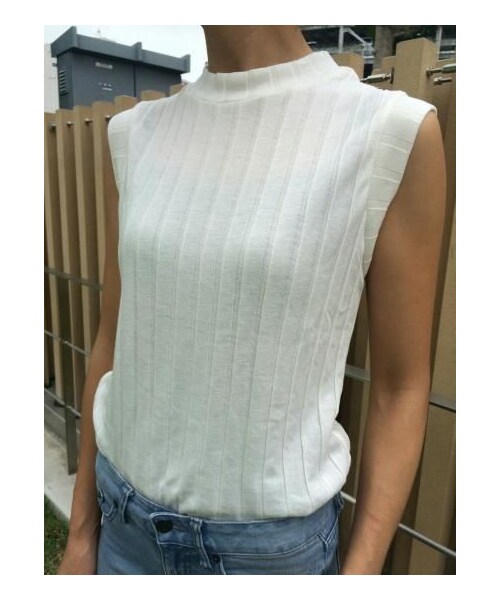 copine（コピン）の「☆再入荷☆大人気ワイドリブノースリーブ(4color)【クリックポスト対象商品】（Tシャツ/カットソー・レディース・その他）」の3枚目の写真