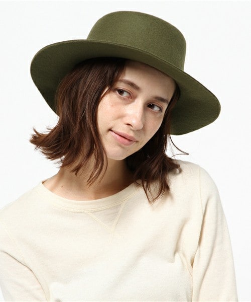 archives（アルシーヴ）の「フェルトカンカン帽（ハット・レディース・ブラック/ベージュ/カーキ・MEDIUM）」の3枚目の写真