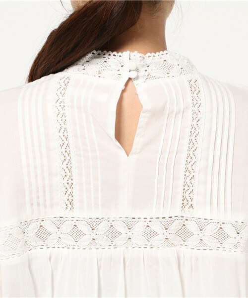 archives（アルシーヴ）の「レース襟ブラウス（シャツ/ブラウス・レディース・オフホワイト/ブラック/ベージュ・MEDIUM）」の8枚目の写真