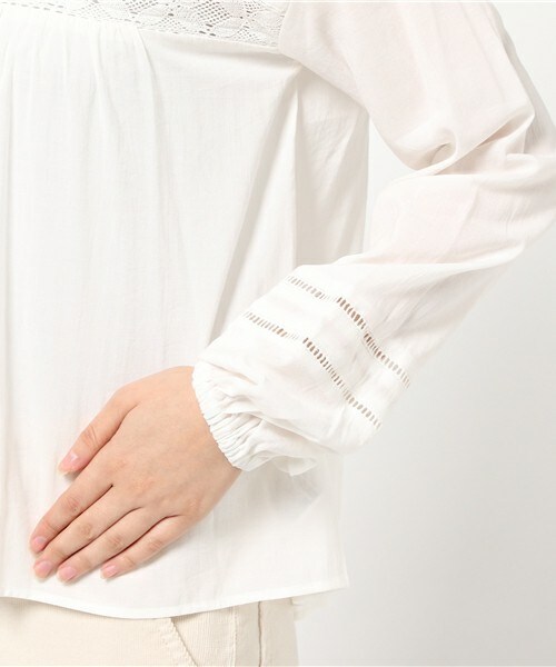 archives（アルシーヴ）の「レース襟ブラウス（シャツ/ブラウス・レディース・オフホワイト/ブラック/ベージュ・MEDIUM）」の9枚目の写真