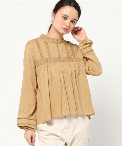 archives（アルシーヴ）の「レース襟ブラウス（シャツ/ブラウス・レディース・オフホワイト/ブラック/ベージュ・MEDIUM）」の3枚目の写真