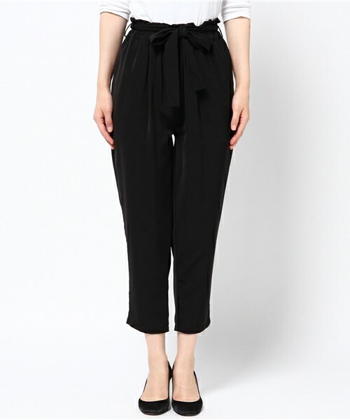 archives（アルシーヴ）の「リボンベルト付テーパードパンツ（その他パンツ・レディース・ブラック/グレー/ブラウン・MEDIUM）」の4枚目の写真