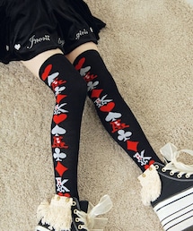 Bobon21 | トランプニーハイソックス(ソックス/靴下)