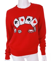 Bobon21 | ガーリートランプニットトップス(ニット/セーター)