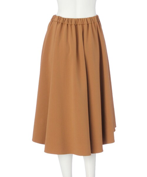 LAGUNAMOON（ラグナムーン）の「イレギュラーヘムフレアースカート（スカート・レディース・ブラック/キャメル・S/M）」の5枚目の写真