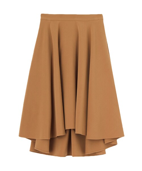 LAGUNAMOON（ラグナムーン）の「イレギュラーヘムフレアースカート（スカート・レディース・ブラック/キャメル・S/M）」の2枚目の写真