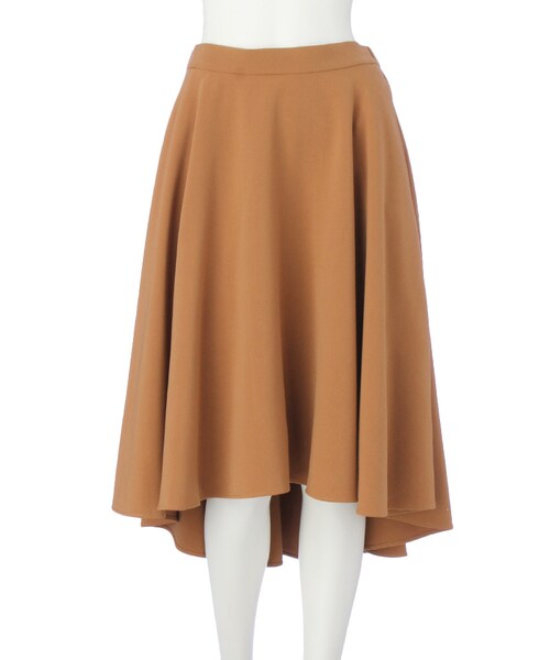 LAGUNAMOON（ラグナムーン）の「イレギュラーヘムフレアースカート（スカート・レディース・ブラック/キャメル・S/M）」の3枚目の写真