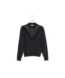 earth music&ecology | ＜WEB限定大きな・小さなサイズ＞ミニハイネックフリルニットプルオーバー(トップス)