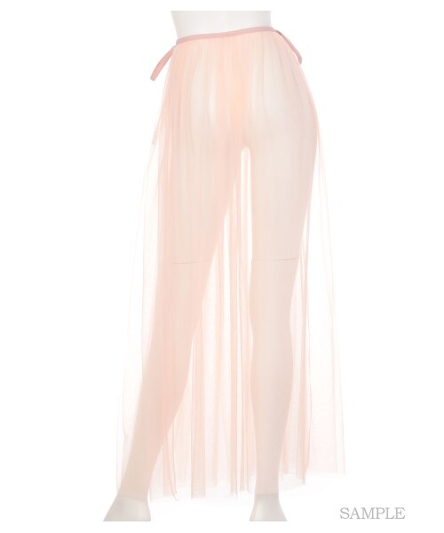 lilLilly（リルリリー）の「チュールラップスカート（スカート・レディース・WHITE/PINK/RED/GRAY/BLACK・FREE）」の7枚目の写真