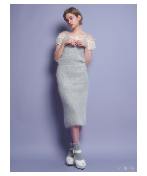 lilLilly - rena❤️アンゴラニットキャミ lilLilly（リルリリー）の「アンゴラニットキャミソール（）」 - WEAR