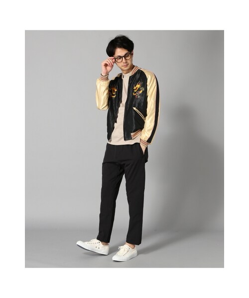 JOURNAL STANDARD（ジャーナルスタンダード）の「TAILOR TOYO / 東洋テーラー : ACETATE TWILL SUKA（ジャケット/アウター・ブラック A/ネイビー A・M）」の3枚目の写真