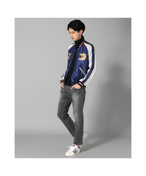 JOURNAL STANDARD（ジャーナルスタンダード）の「TAILOR TOYO / 東洋テーラー : ACETATE TWILL SUKA（ジャケット/アウター・ブラック A/ネイビー A・M）」の4枚目の写真